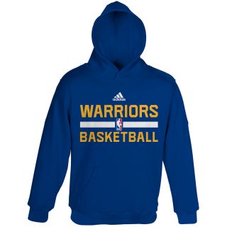 adidas Youth Golden State Warriors Practice Logo Fleece Hoody   Size Medium