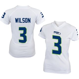 NFL Team Apparel Girls Seattle Seahawks Josh Wilson Name And Number White V 