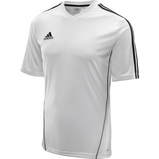 adidas Mens Estro 12 Short Sleeve Soccer Jersey   Size Large, White/black
