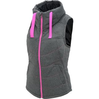 THE NORTH FACE Womens Pseudio Puff Vest   Size Large, Charcoal Grey