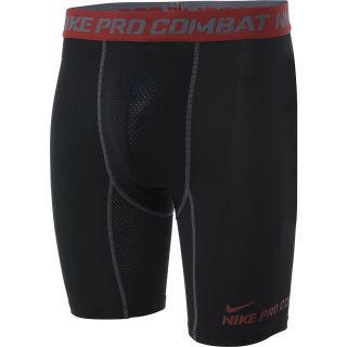 NIKE Mens Pro Hyper Cool Training Shorts   Size Small, Black/varsity Red