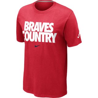 NIKE Mens Atlanta Braves Braves Country Local Short Sleeve T Shirt 12   Size