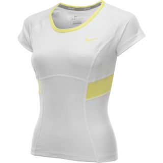 NIKE Womens New Border Tennis T Shirt   Size Xl, White/black