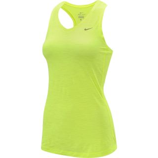 NIKE Womens Breeze Running Tank   Size Large, Volt/red