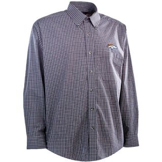 Antigua Mens Denver Broncos Esteem Cotton/Polyester Box Pattern Yarn Dye
