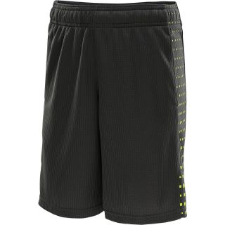 UNDER ARMOUR Boys Done Done Done Shorts   Size Small, Charcoal/yellow