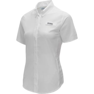 COLUMBIA Womens Tamiami II Short Sleeve Shirt   Size Small, White