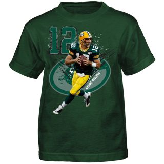 NFL Team Apparel Youth Green Bay Packers Aaron Rodgers Primary Gear Name and