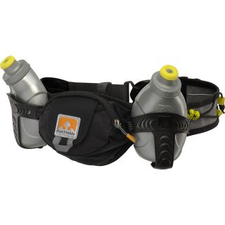 NATHAN Trail Mix Water Bottles and Belt, Black