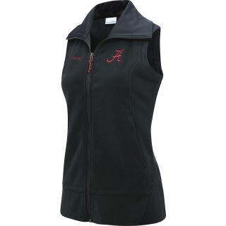 COLUMBIA Womens Alabama Crimson Tide Give and Go Full Zip Fleece Vest   Size