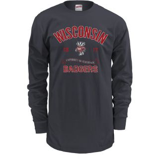 MJ Soffe Mens Wisconsin Badgers Long Sleeve T Shirt   Size Large, Wis Badgers
