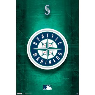 TRENDS Seattle Mariners Logo 11 Poster