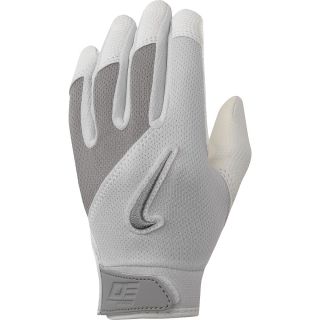 NIKE Diamond Elite Edge Youth T Ball Batting Gloves   Size S/m, White/grey