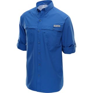 COLUMBIA Mens Terminal Zero Woven Shirt   Size 2xl, Vivid Blue