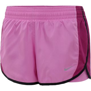 NIKE Womens Sporty 2 in 1 Running Shorts   Size Xl, Red Violet/black