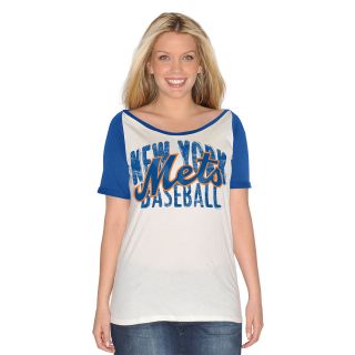 G III Womens New York Mets Dinger Short Sleeve T Shirt   Size Small