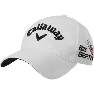 CALLAWAY Mens Tour Perforated Performance Adjustable Golf Cap, White