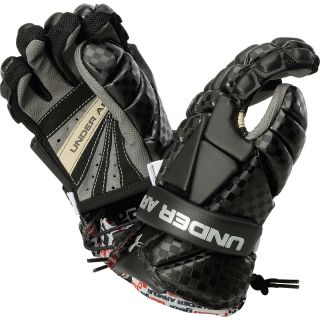 UNDER ARMOUR Revenant Youth Lacrosse Gloves   Size Medium, Black