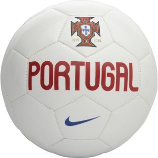 NIKE Portugal Supporters Soccer Ball   Size 5, White/navy