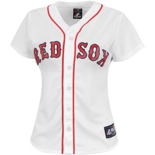 MAJESTIC ATHLETIC Womens Boston Red Sox Dustin Pedroia Home Replica Jersey  