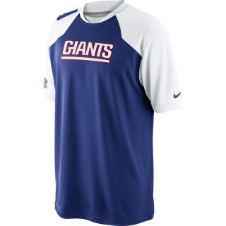 NIKE Mens New York Giants Dri FIT Fly Slant Top   Size Medium, Rush Blue/white
