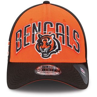 NEW ERA Mens Cincinnati Bengals Draft 39THIRTY Stretch Fit Cap   Size M/l,