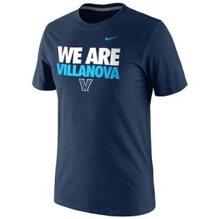 NIKE Mens Villanova Wildcats We Are Villanova Classic Navy Short Sleeve T 