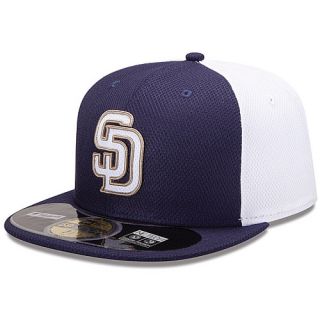 NEW ERA Mens San Diego Padres Diamond Era 59FIFTY Tech BP Cap   Size 7.25,