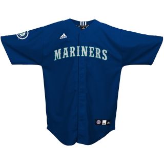 adidas Youth Seattle Mariners Replica Baseball Jersey   Size 5.6, Navy