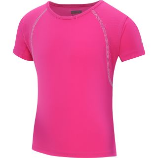 NEW BALANCE Girls Relay Raglan Short Sleeve T Shirt   Size Small, Pink