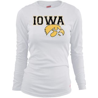 MJ Soffe Girls Iowa Hawkeyes Long Sleeve T Shirt   White   Size Medium, Iowa