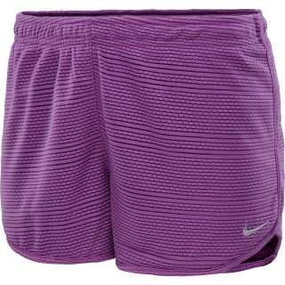 NIKE Womens Burnout Running Shorts   Size Small, Violet/grape