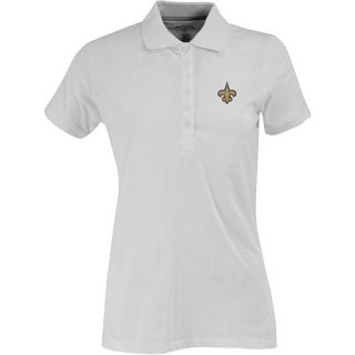 Antigua Womens New Orleans Saints Spark 100% Cotton Washed Jersey 6 Button