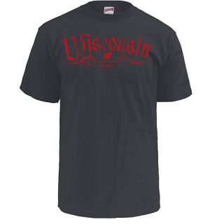 MJ Soffe Mens Wisconsin Badgers T Shirt   Size Medium, Wis Badgers Black