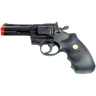 TSD Airsoft 4 Barrel Revolver   Choose Color, Black/silver (UG138BR)