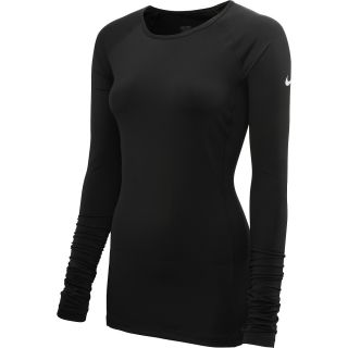 NIKE Womens Pro Essentials Hybrid 2 Long Sleeve T Shirt   Size Medium,
