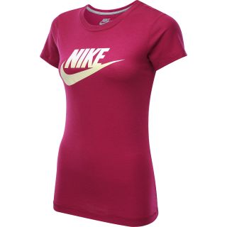NIKE Womens Futura Fade Short Sleeve T Shirt   Size Small, Magenta