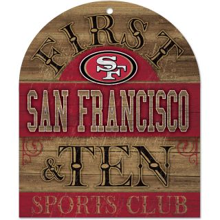 Wincraft San Francisco 49Ers 10X11 Club Wood Sign (91184010)