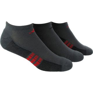 adidas 3PK Superlite No Show Socks   Size Sock Size 6 12, Grey/red/black