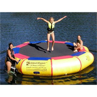 Island Hopper 13 Foot Bounce and Splash Water Bouncer w Exterior Padding
