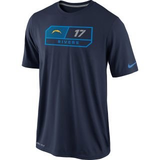 NIKE Mens San Diego Chargers Philip Rivers Legend Team Player Name And Number