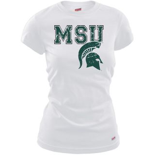 MJ Soffe Womens Michigan State Spartans T Shirt   White   Size Small,