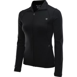 CHAMPION Womens Double Dry Absolute Workout Warm Up Jacket   Size Large, Black