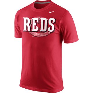 NIKE Mens Cincinnati Reds Team Issue Woodmark Short Sleeve T Shirt   Size Xl,