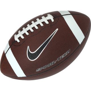 NIKE Adult Spiral Tech 3.0 Football   Official/NFHS, Brown/white