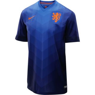 NIKE Mens Netherlands Stadium Away Short Sleeve Soccer Jersey   Size Small,