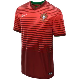 NIKE Mens 2014 Portugal Stadium Replica Short Sleeve Soccer Jersey   Size