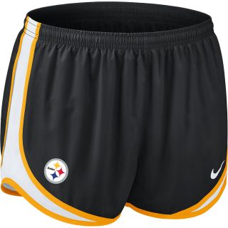 NIKE Womens Pittsburgh Steelers Tempo Dri FIT Running Shorts   Size Medium,