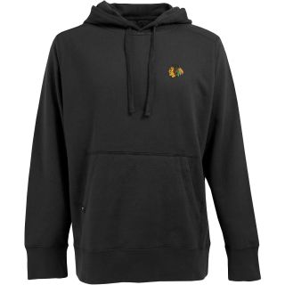 Antigua Mens Chicago Blackhawks Signature Hooded Pullover Sweatshirt   Size