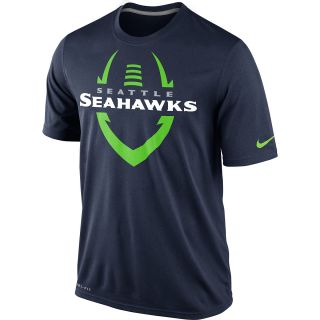 NIKE Mens Seattle Seahawks Dri FIT Legend Icon Short Sleeve T Shirt   Size Xl,